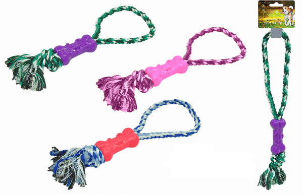 Pets That Play Dog Rope Toy With Teether