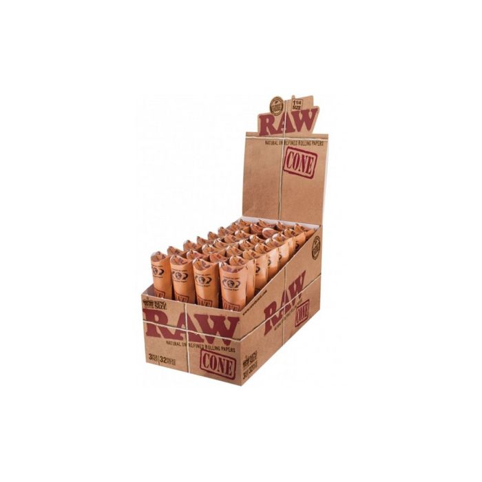 Raw Cones Classic King Size Rolling Paper 32x3 pack
