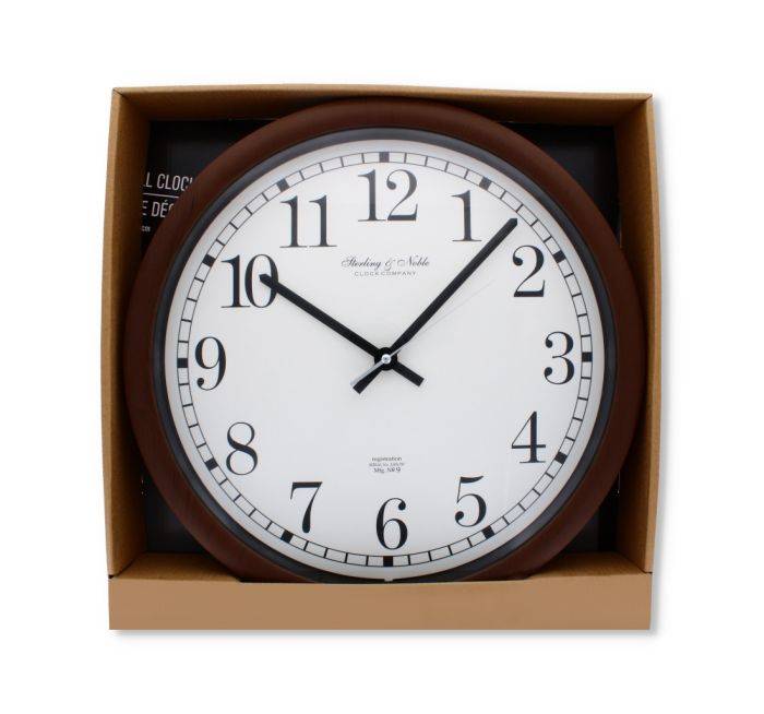 Sterling & Noble Brown Wall Clock