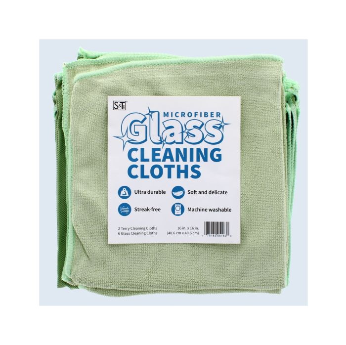 Microfiber Glass Cleaning Cloths 8 pack