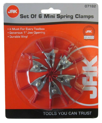 6Pc Mini Spring Clamps