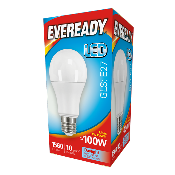 Eveready LED E27 GLS Bulb 100W Daylight