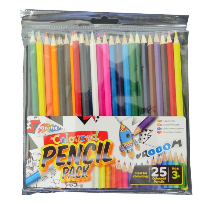 Grafix Coloured Pencils 25 pack
