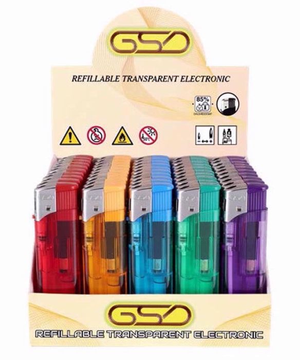 GSD Refillable Electronic Lighters x50