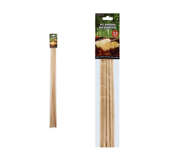 32'' Jumbo Bamboo Skewers 8 pack