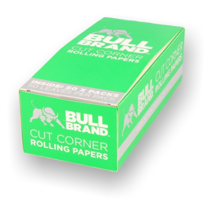 Bull Brand Cut Corner Rolling Papers - 50 pack