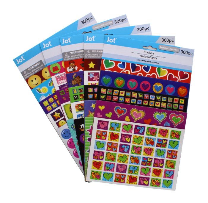 Stickers Assorted 300 Pack