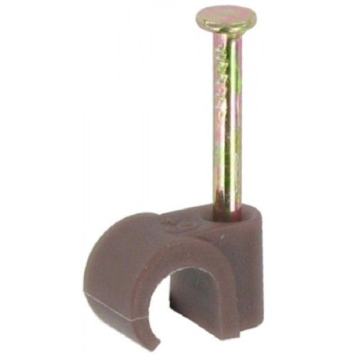 Value Pack Cable Clips Brown 7mm 30 pc