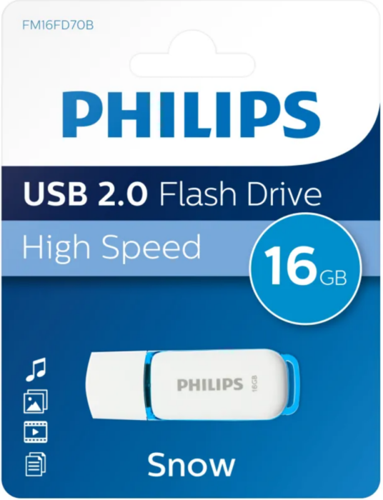 Philips USB 2.0 Flash Drive 16GB Snow Blue Edition