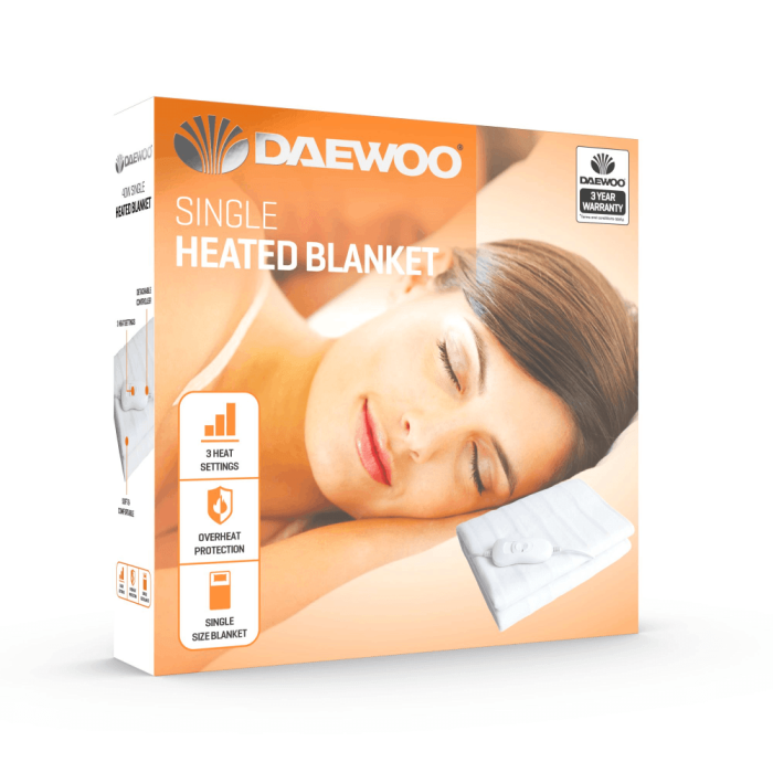 Daewoo 40w Double Heated Blanket