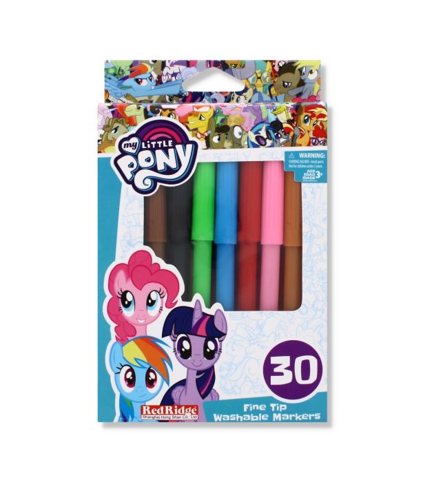 My Little Pony Assorted Fine Tip Washable Markers 30 pack