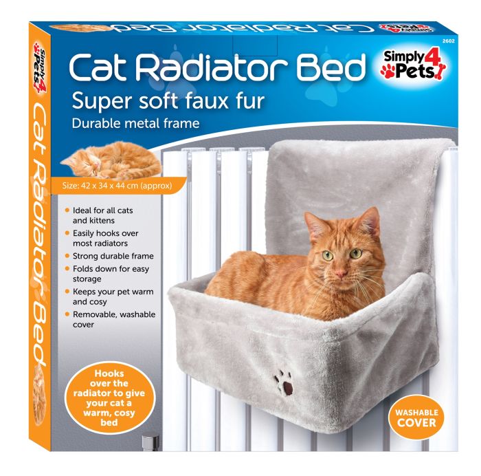 Simply 4 Pets Cat Radiator Bed Grey
