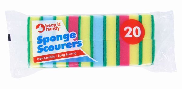 Keep It Handy Sponge Scourers 20 pack