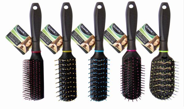 Glamorize Hair Studio Silky Smooth Hairbrushes - Assorted Colours And Styles