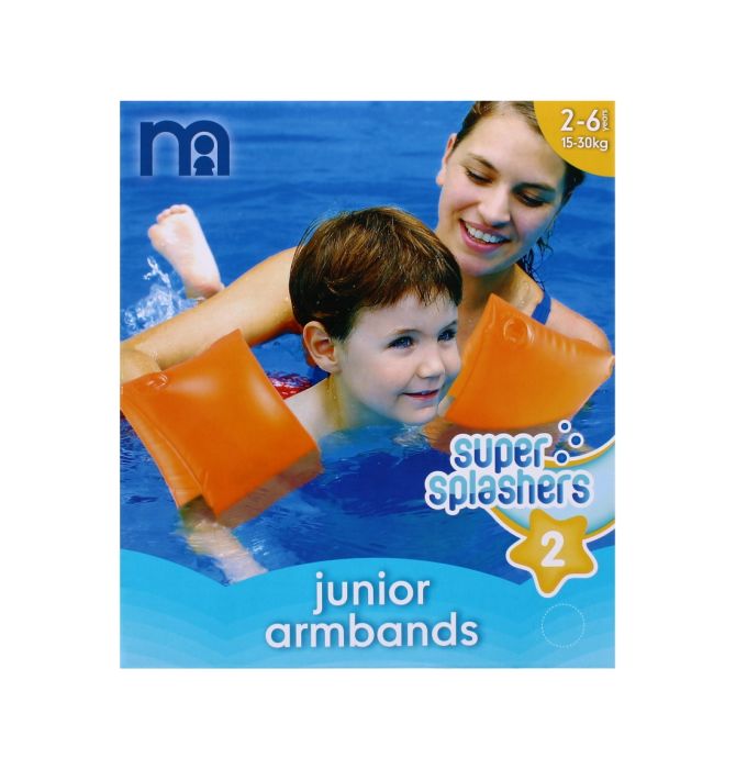 Super Splashers Junior Armbands 2-6 years Orange