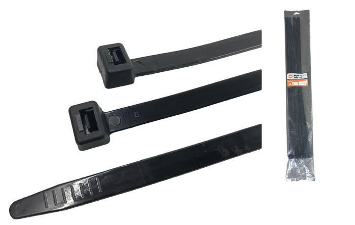 JAK Cable Ties Black 10 pc 550 x 9mm