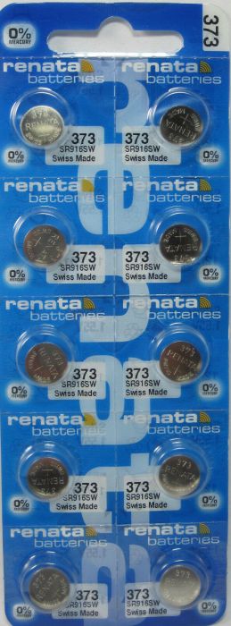 Renata 373 Watch Battery 10 pack
