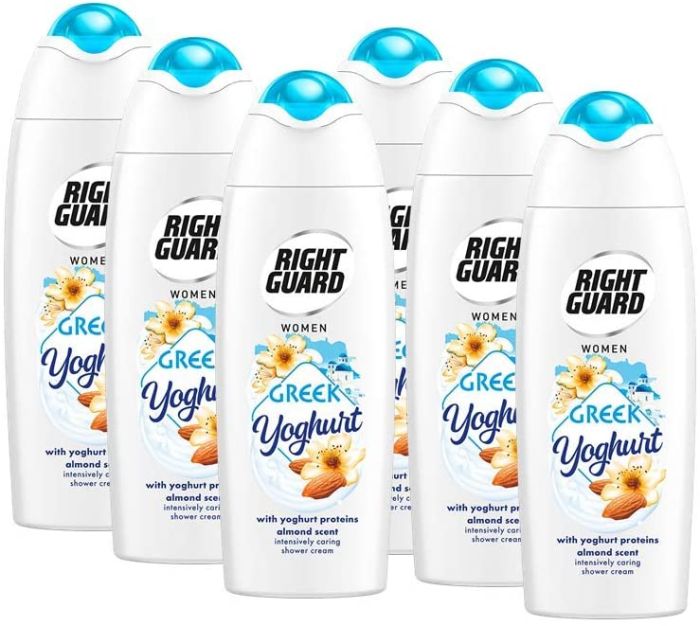 Right Guard Shower Gel Greek Yoghurt 6 x 250ml