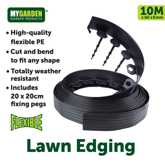 Flexible Lawn Edging 10m x 40 x 3mm