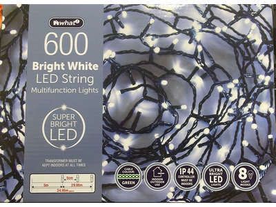 LED String Lights 600 Bright White