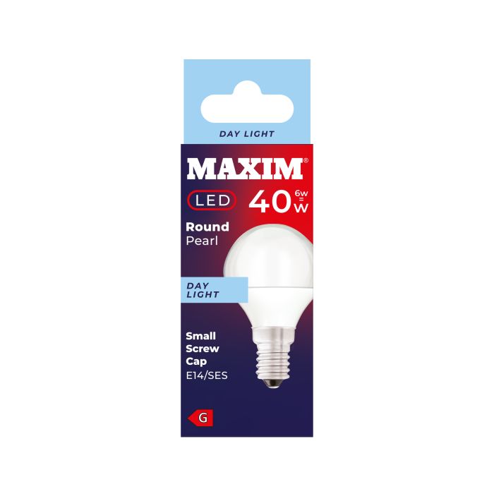 Maxim LED E14 Candle Bulb Small Screw Cap 6w-40w Day Light 10 pack