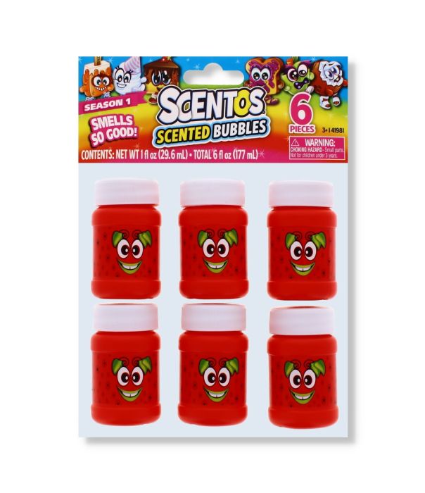 Scentos Scented Bubbles 6 pack