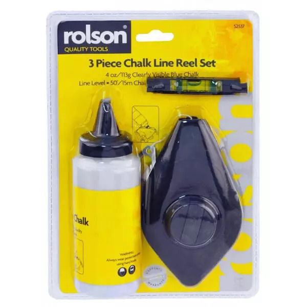 Rolson Chalk Line Reel Set 3 pc