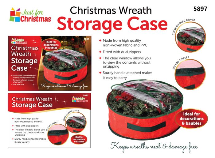Just For Christmas Wreath Storage Case