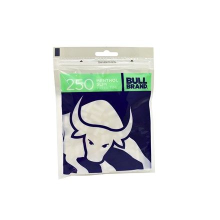 Bull Brand Menthol Slim Filter Tips 250 pack