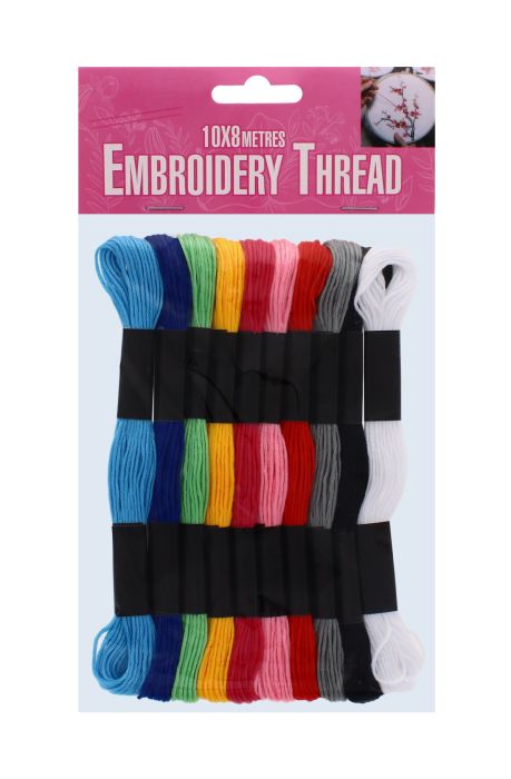 Embroidery Thread 10 pack 8m