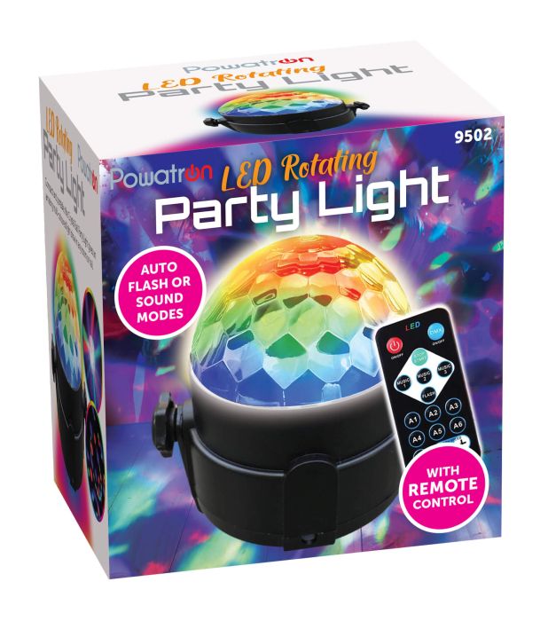 Powatron LED Rotating Party Light