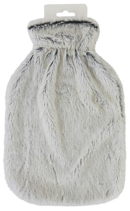 Home Smart Hot Water Bottle Cover Faux Fur Gary 2L