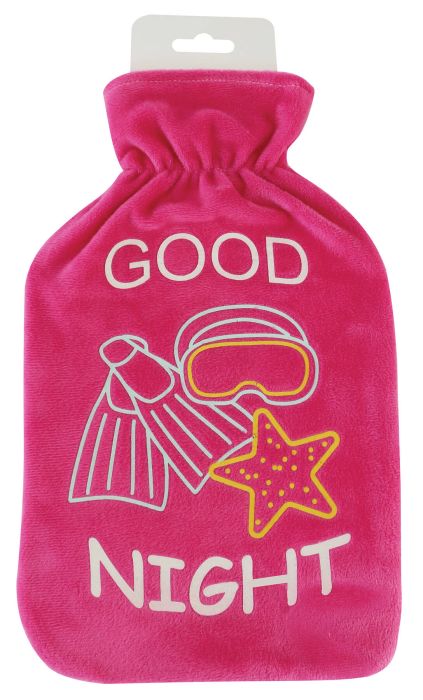 Home Smart Hot Water Bottle Cover Pink 2L