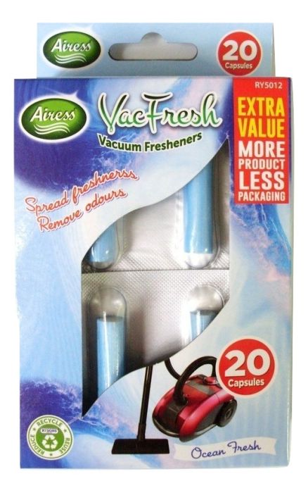 Airess Vacuum Fresheners Assorted 20 pack