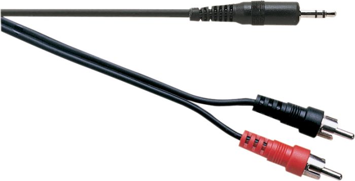 Electrovision 3.5mm Stereo Jack Plug to 2 x Phono Plugs Lead Standard