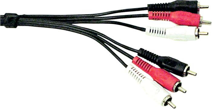 Electrovision 3 Phono Plugs to 3 Phono Plugs Screened Lead  Standard 1.5m