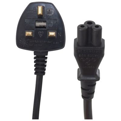 Clover Mains Cable Lead to UK Plug 2m