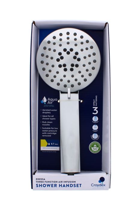 Croydex 3 Function Air Infusion Shower Handset