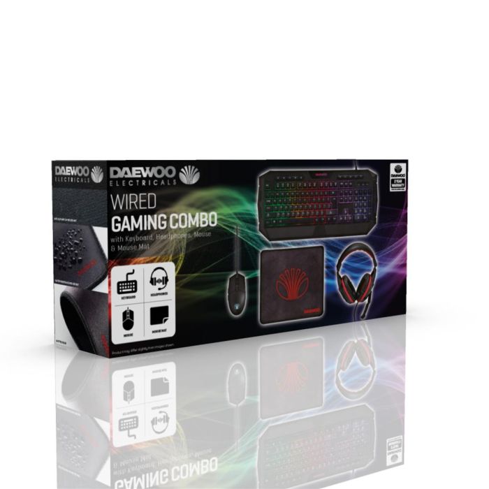 Daewoo Wired 4 In 1 Gaming Combo