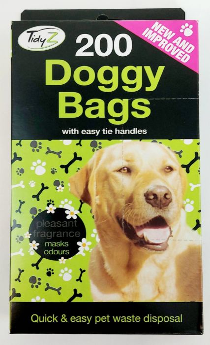 Tidy Z 200 Doggy Bags With Tie Handle 