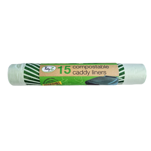 TidyZ Compostable Caddy Liners 10L 15 pack