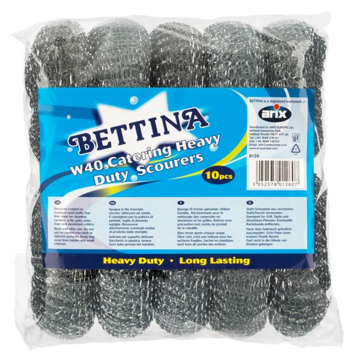 Bettina Heavy Duty Catering Scourer 10 pack
