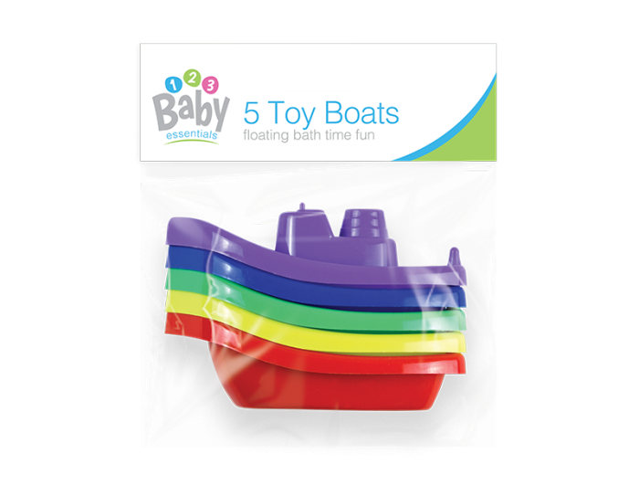 123 Baby Toy Boats 5 pack