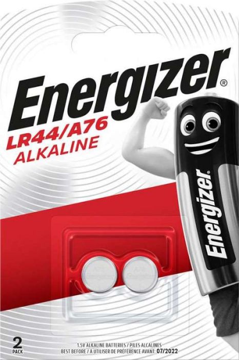 Energizer LR44 A76 Alkaline Batteries 2 pack