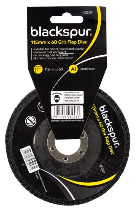Blackspur Grit Flap Disc 115 x 60mm