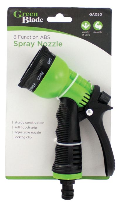 Green Blade 8 Function ABS Spray Nozzle