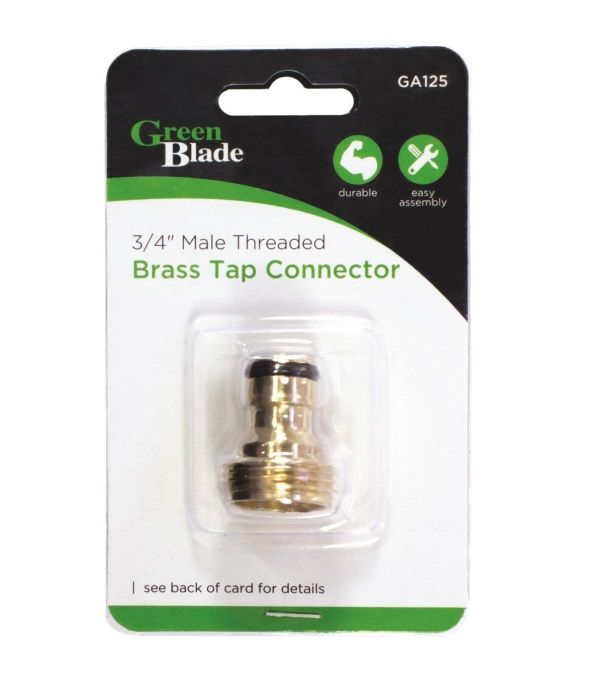 Green Blade Male Threaded Brass Tap Connector 3/4in