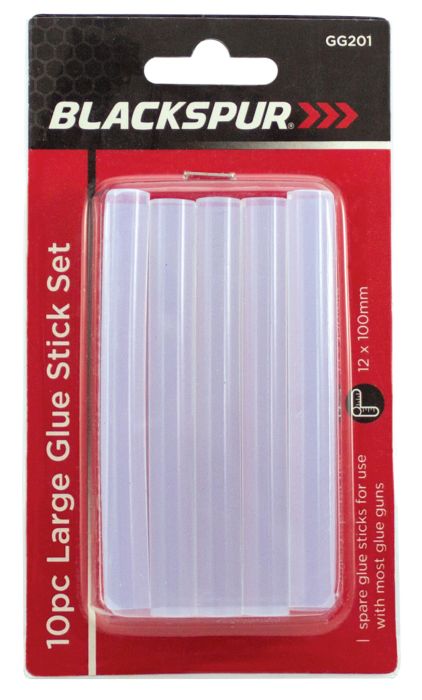 Blackspur Large Glue Sticks 10mm 10 pack