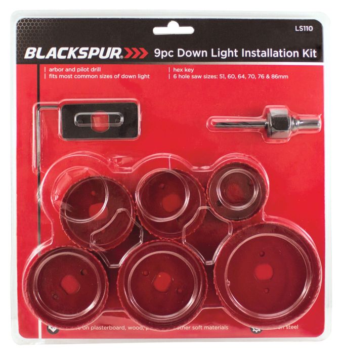 Blackspur Down Light Installation Kit 9 pc