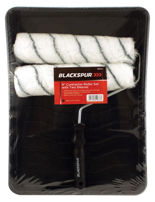 Blackspur Contractor Roller Set With 2 Sleeves